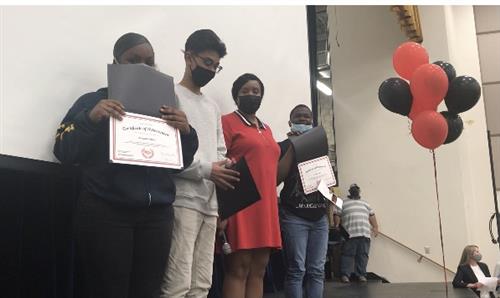 Boca Ciega Students being honored